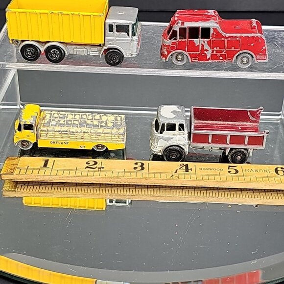 Vintage Lesney Diecast Trucks Set Of 4. Albion Chieftain, DAF Tipper Etc England - Picture 15 of 16
